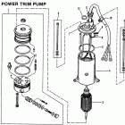 75 (4 CYL.) 6432901 AND UP Power trim pump (prestolite round motor)