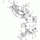 75 (4 CYL.) 7208573 AND UP Bottom cowl and shift linkage