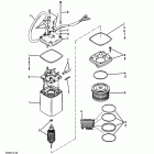 75 (4 CYL.) 7208573 AND UP Power trim pump (eaton rectangular motor)