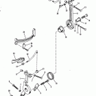 75 (4 CYL.) 7208573 AND UP Throttle lever and spark advance lever