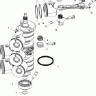 V-175 DFI (2.5L) 0T801000 THRU 1B226999 Коленчатый вал, поршни и шатуны