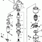 75 EFI (4-STROKE) 1B172291 THRU 1B366822 Стартер
