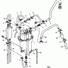 75 EFI (4-STROKE) 1B172291 THRU 1B366822 Vapor separator hose routings