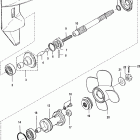 8 (4-STROKE)(209cc) 0R042475 & Up Gear housing, propeller shaft-bigfoot