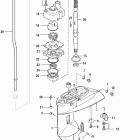8 (4-STROKE)(209cc) 0R042475 & Up Gear housing, driveshaft-bigfoot