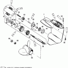 8 (BODENSEE) 4-STROKE (International) 0H017100 THRU 0H017265 Gear housing, prop shaft - 2.00:1 gear ratio