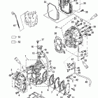 8 (BODENSEE) 4-STROKE (International) 0H017100 THRU 0H017265 Блок цилиндров и коленчатый вал