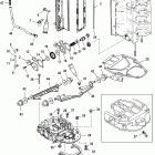 V-200 0G960500 THRU 1B226999 Выпускной коллектор и выпускная плита