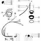 80 7162528 THRU 7208572 Starter motor and wiring harness
