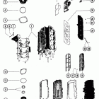 80 7162528 THRU 7208572 End caps, manifold and exhaust cover