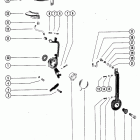80 7162528 THRU 7208572 Throttle lever and spark advance lever