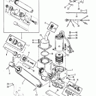 100 (4 CYL.) 0A722297 THRU 0D283221 Power trim components(three ram power trim design i)