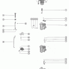 115 (6 CYL.) 4865178 THRU 5430526 Carburetor linkage and choke solenoid