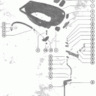 115 (6 CYL.) 5430527 THRU 5738890 Bottom cowl and shift linkage