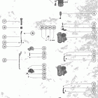 115 (6 CYL.) 5430527 THRU 5738890 Carburetor linkage and choke solenoid