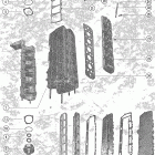 115 (6 CYL.) 5430527 THRU 5738890 End cap, manifold and exhaust covers