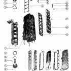 115 (6 CYL.) 7147988 THRU 7208847 End cap, manifold and exhaust covers