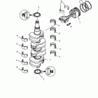 115 EFI (4-STROKE) 0T178500 THRU 0T800999 Коленчатый вал, поршни и шатуны