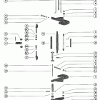 1150, 115 4855153 THRU 5314655 Clamp bracket and reverse lock