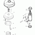 125 (4 CYL.) 0D283222 THRU 0G760299 Flywheel /  starter motor (usa-0g438000 / bel-9927000 an...