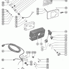 140 5088444 THRU 5443029 Remote control assembly (electric) (use on mariner 115)