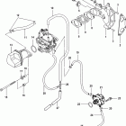 15 Carb(2CYL)(4-STROKE) 0R235949 & Up Intake manifold and fuel pump