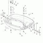 15 SEAPRO (4-STROKE) 0R051685 THRU 0R123564 Нижняя часть колпака