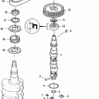 15 SEAPRO (4-STROKE) 0R051685 THRU 0R123564 Распределительный вал и масляный насос