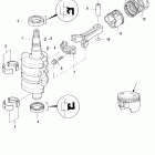 15 SEAPRO (4-STROKE) 0R051685 THRU 0R123564 Коленчатый вал, поршни и шатуны