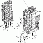 175 VERADO (4-STROKE)(4 CYL.) 1B381712 THRU 1B517158 Компоненты левой стороны блока цилиндров