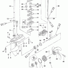 2 0T884302 THRU 0T894576 Корпус редуктора, вертикальный вал (3,3 HP)
