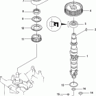 20 Carb(2CYL)(4-STROKE) 0R235168 & Up Распределительный вал и масляный насос