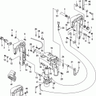 20 Carb(2CYL)(4-STROKE) 0R235168 & Up Clamp brackets, power tilt
