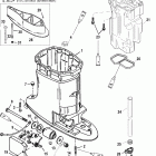200 (DFI) 0G760300 THRU 0G960499 Корпус вертикального вала и выпускная труба