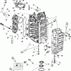 200 (DFI) 3.0L 1B417702 THRU 1B504988 Cylinder block and end cap