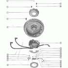 200 1558310 THRU 1866495 Flywheel assembly and throttle control linkage