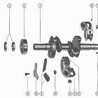 200 2296267 THRU 2827676 Crankshaft and center main bearing assembly