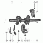 200 3226958 THRU 3537530 Crankshaft and center main bearing assembly