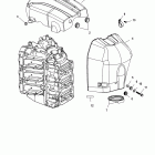 225 (3.0L EFI) 0T409000 THRU 0T800999 Attenuator / flywheel cover