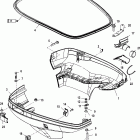 225 (3.0L EFI) SEAPRO 0T801000 THRU 1B417701 Нижняя часть колпака