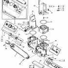 225 (DFI) 0G590000 THRU 0G760299 Компоненты механизма гидроподъема Power Trim