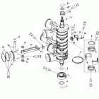 225 (DFI) 0G760300 THRU 0G960499 Коленчатый вал, поршни и шатуны