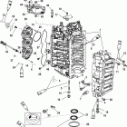 225 (DFI) 3.0L 1B504989 & Up Cylinder block and end cap
