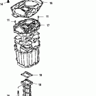 225 EFI (4-STROKE) 0T653945 & Up Выпускной коллектор и выпускная плита