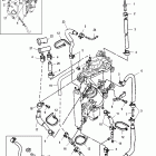 225 EFI (4-STROKE) 0T653945 & Up Vapor separator hose routing