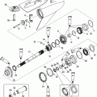 225 PRO XS (3.0L DFI) 1B104549 THRU 1B426560 Gear housing, propeller shaft - torque master