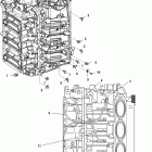 225 PRO XS (3.0L DFI) 1B104549 THRU 1B426560 Port center main oiling system