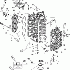 225 PRO XS (3.0L DFI) 1B104549 THRU 1B426560 Cylinder block and end cap