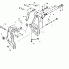 225 SEAPRO (3.0L CARB) 0G245605 THRU 0G760299 Transom brackets(s / n-0g589999 and below)