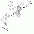 225 SEAPRO (3.0L CARB) 0G245605 THRU 0G760299 Transom brackets(s / n-0g590000 and up)